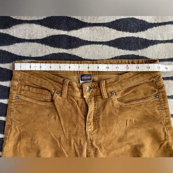 Patagonia Organic Cotton Corduroy Pants Mustard Tan Women's Size 27 - Picture 2 of 13